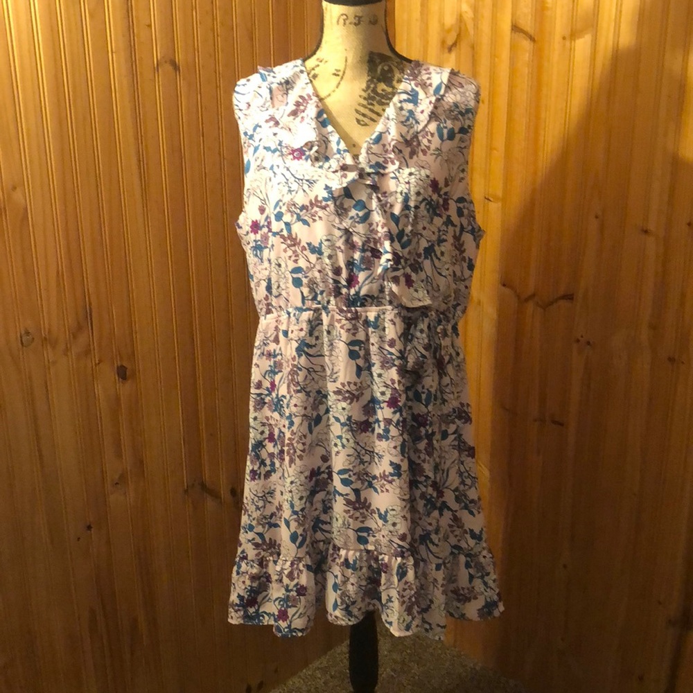 Xxl pink floral Maurices dress